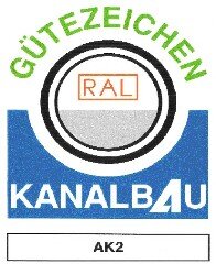 Gütezeichen Kanalbau   AK2